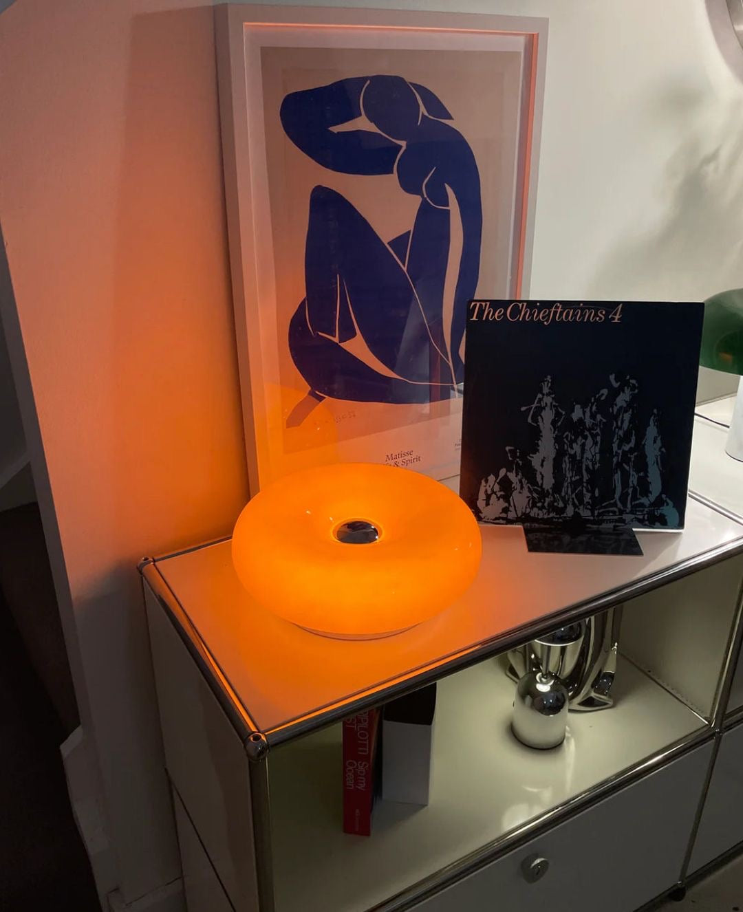 Orange Donut Tischlampe