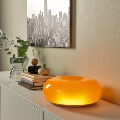 Orange Donut Tischlampe